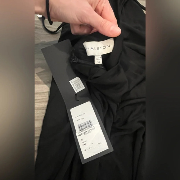 Halston ALEXIS JERSEY CUT OUT JUMPSUIT - Picture 10 of 10